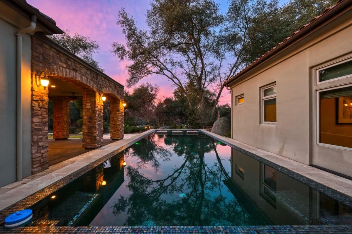 Pool at twilight