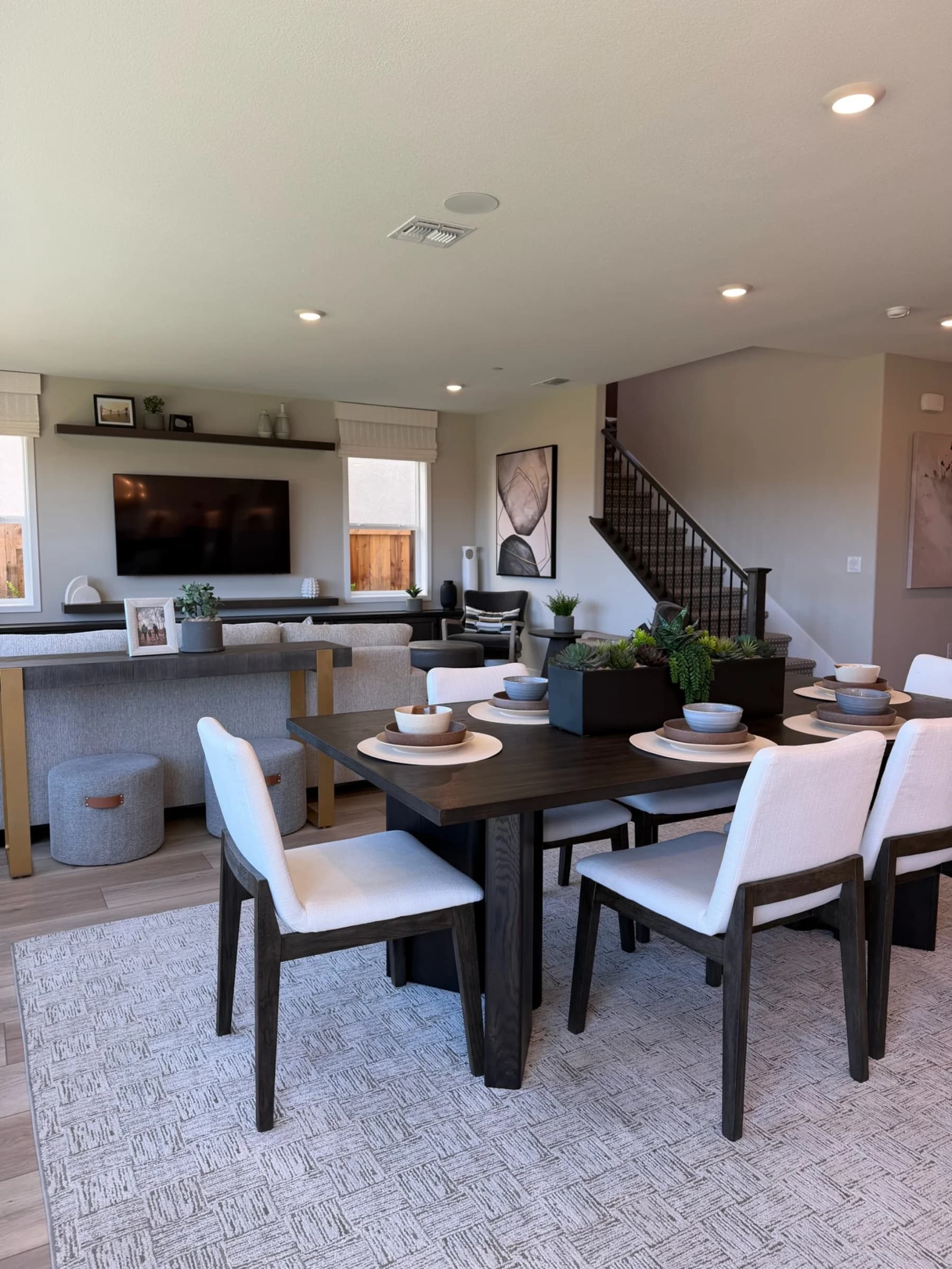 Dining area in submitted model-home imagery associated with Bloom at Sunridge Park