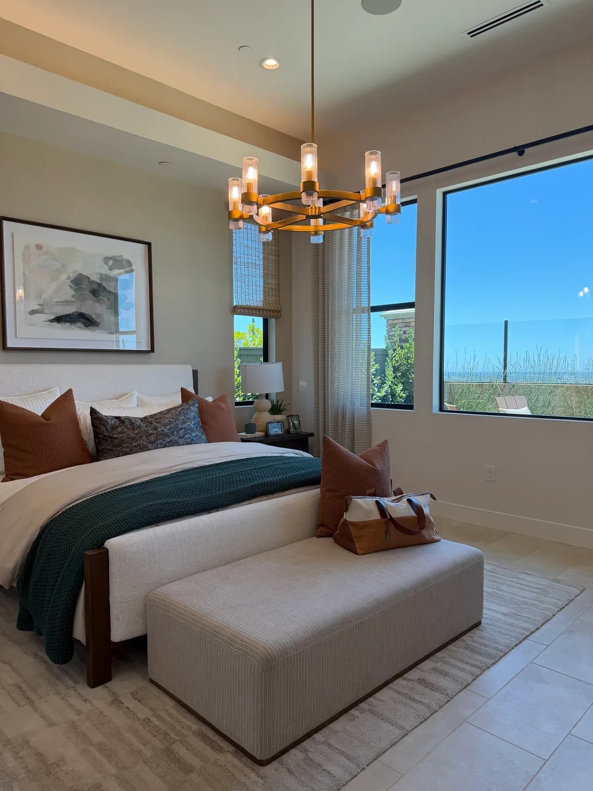 Primary bedroom in a SHAWOOD at Folsom model home