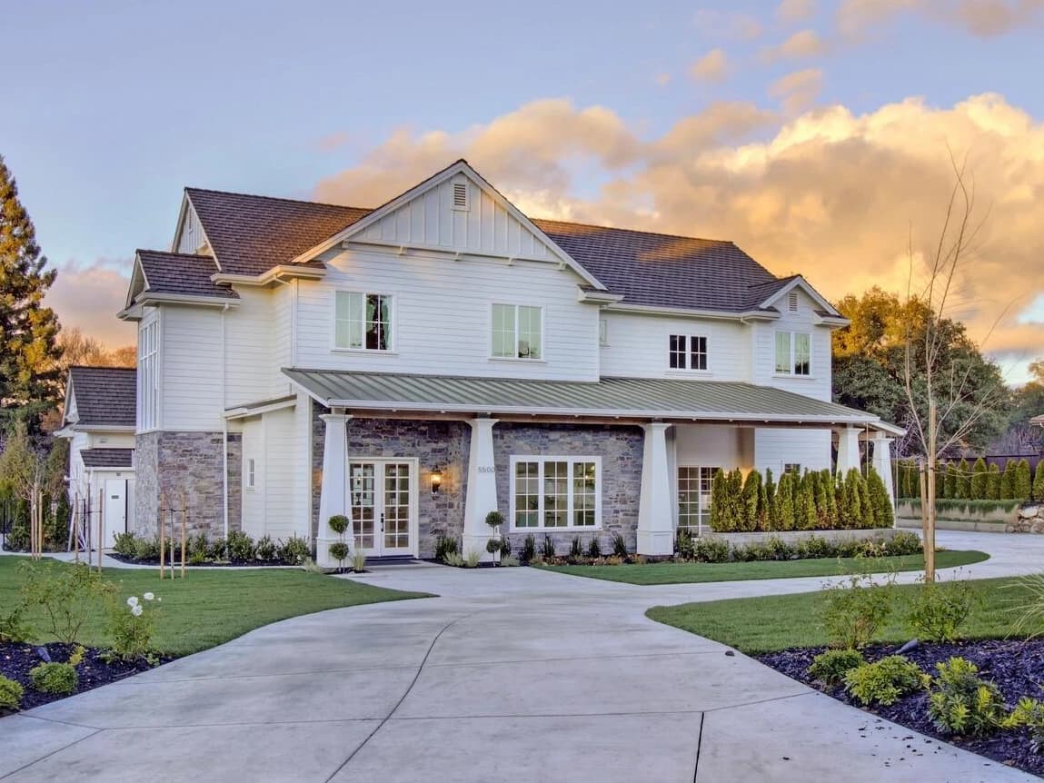 Elegant dining room modern farmhouse Sacramento