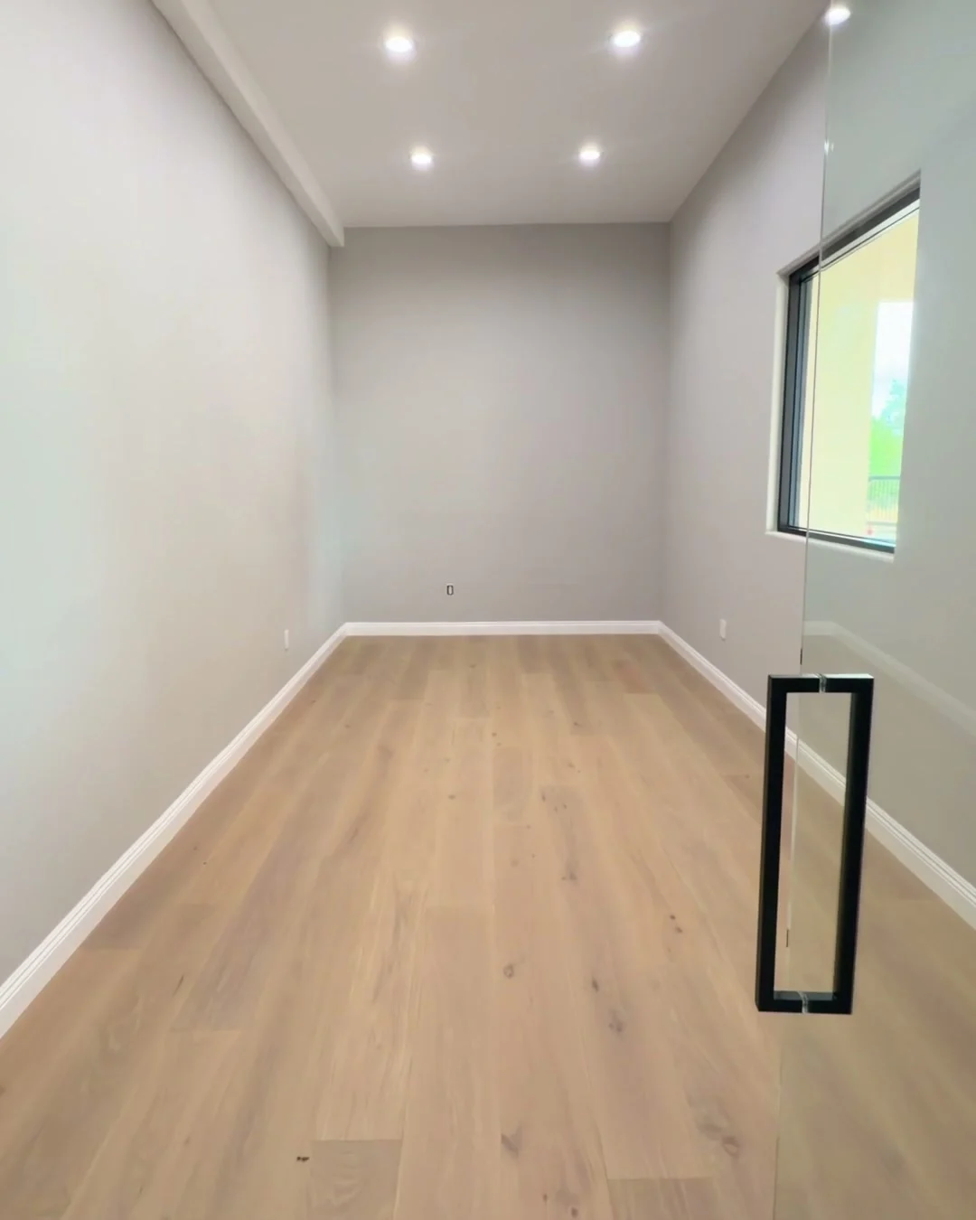 The glass-door office at Green Springs, a frame from the property walkthrough video