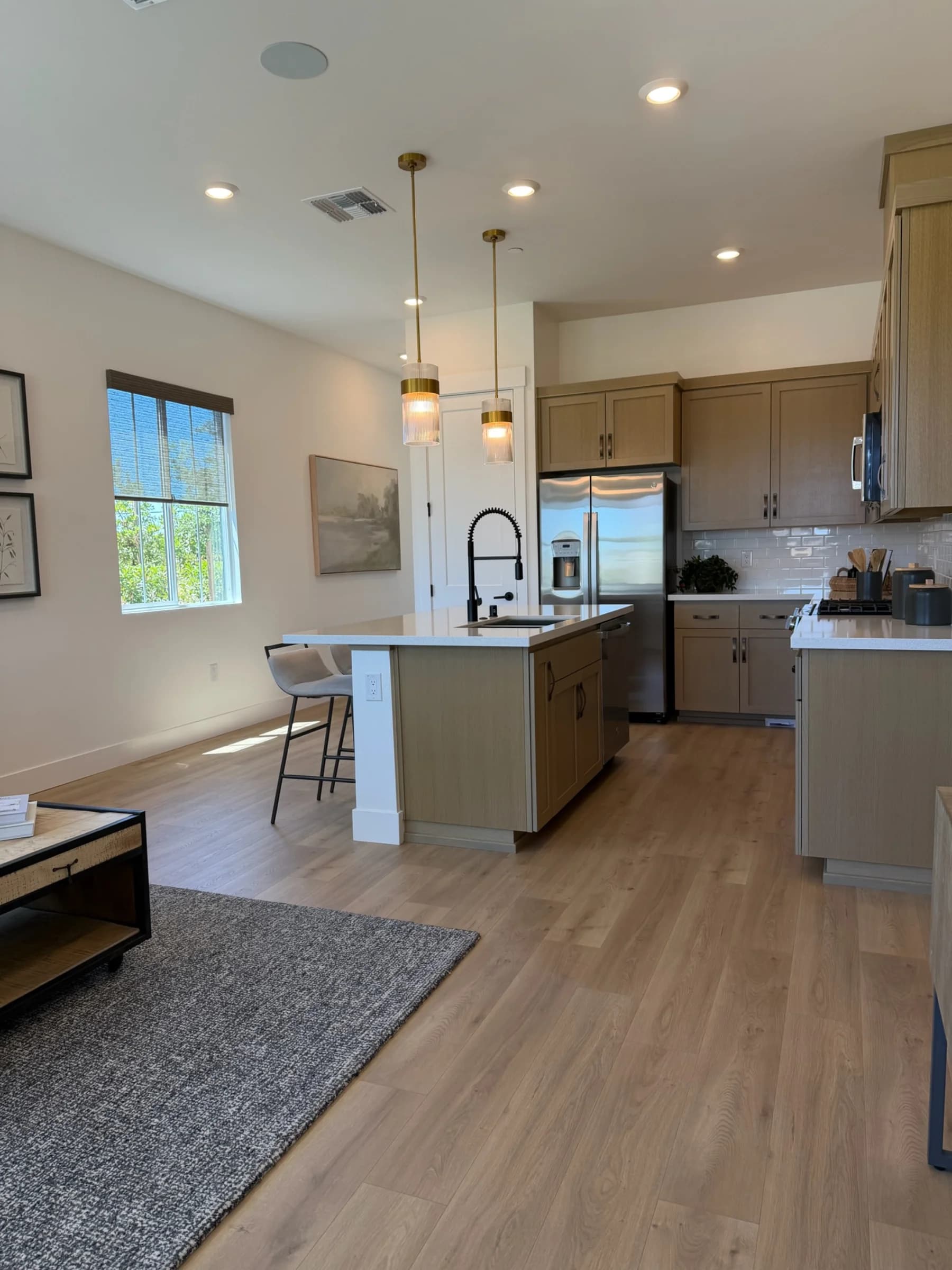 Secondary living space in submitted model-home imagery associated with Double S Ranch