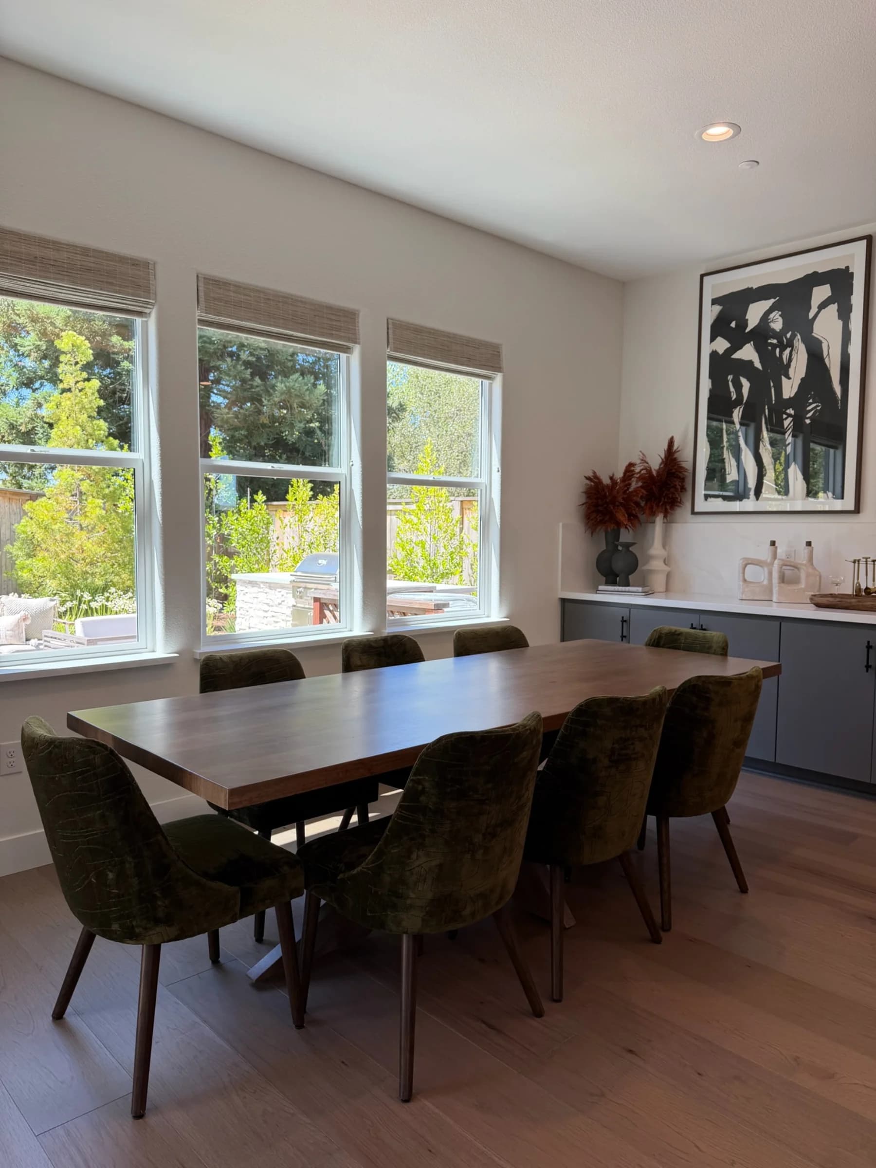 Dining area in submitted model-home imagery associated with The Park at Granite Bay