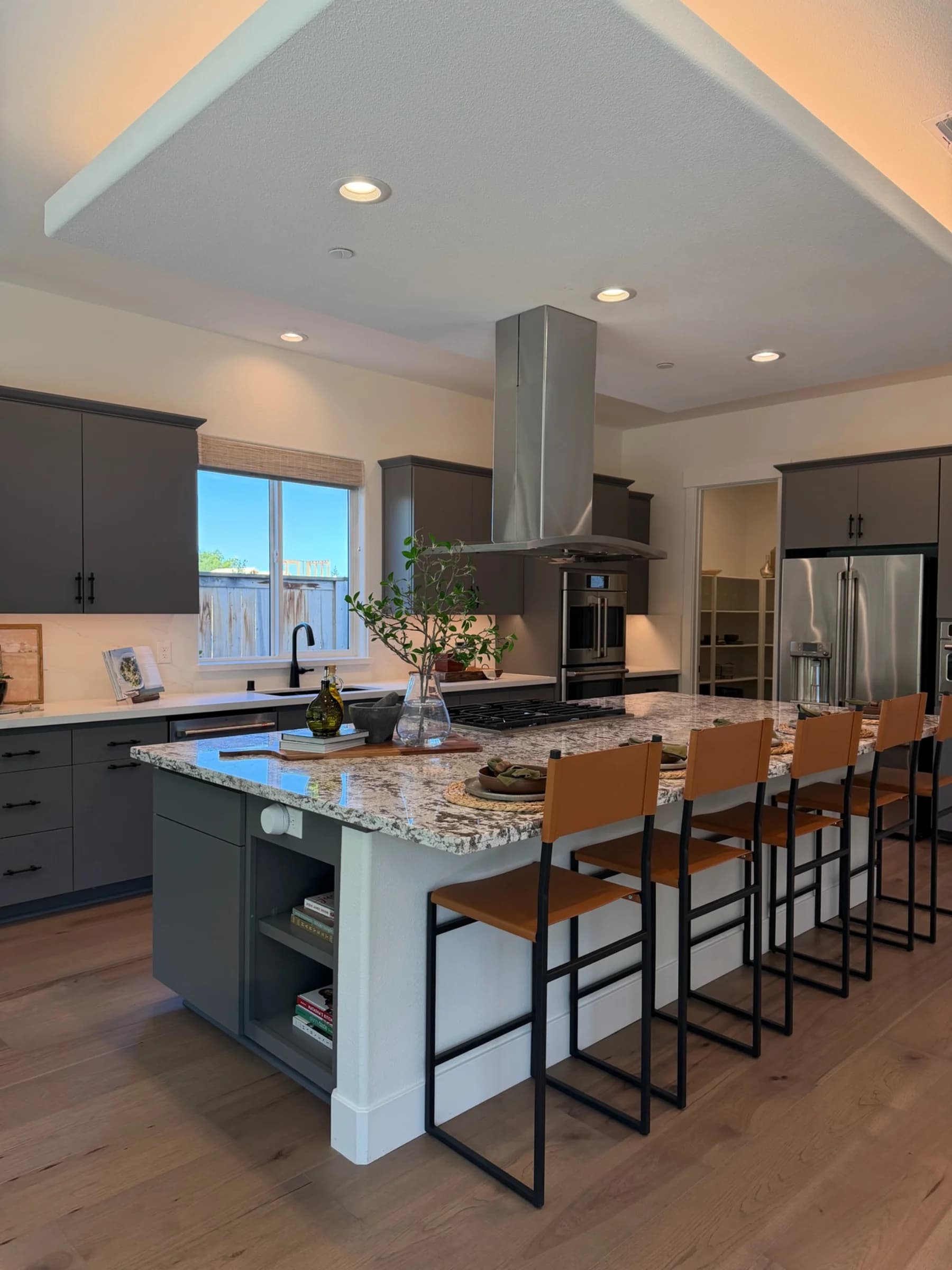 Kitchen in submitted model-home imagery associated with The Park at Granite Bay